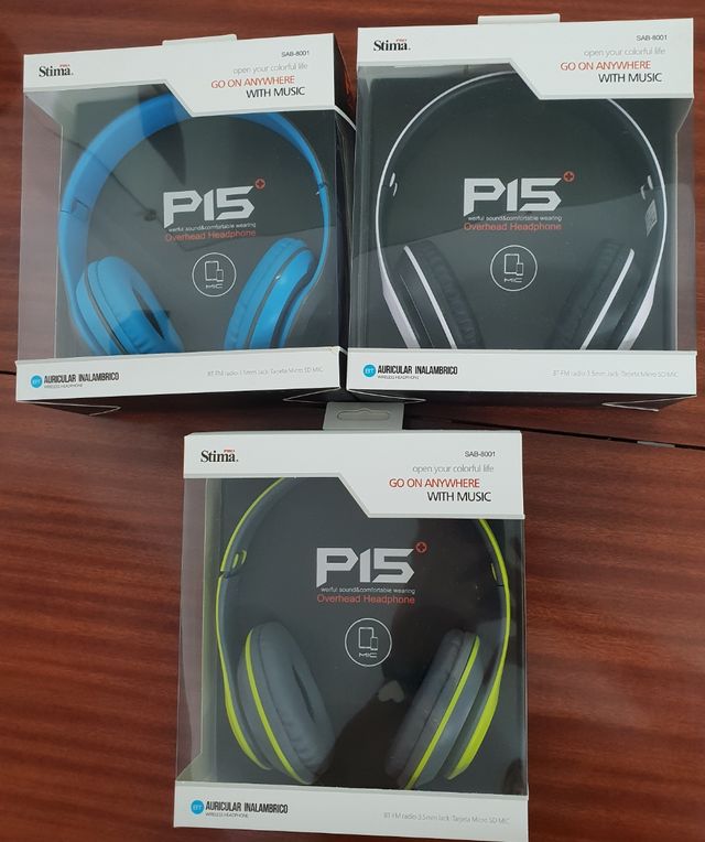 CASCOS AURICULARES NUEVOS CON BLUETOOTH