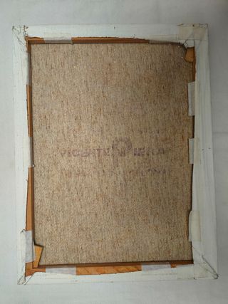 Cuadro al óleo sobre tela: flores