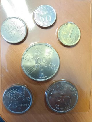 coleccion pesetas 1980 Mundial 82