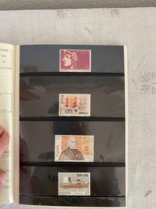 Libro de emisiones sellos España y Andorra 92 💎🥇