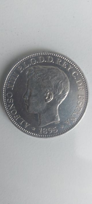 1PESO=5PESETAS 1895 Isla de Puerto Rico 