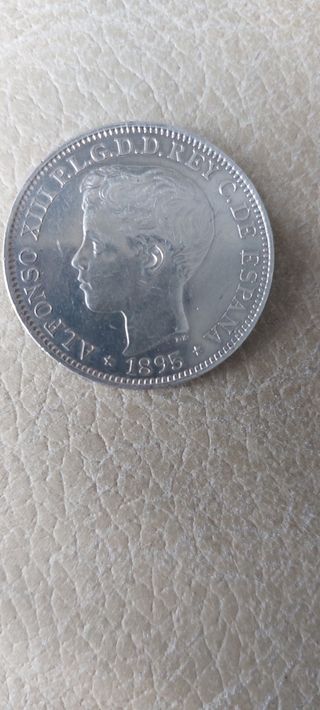 1PESO=5PESETAS 1895 Isla de Puerto Rico 