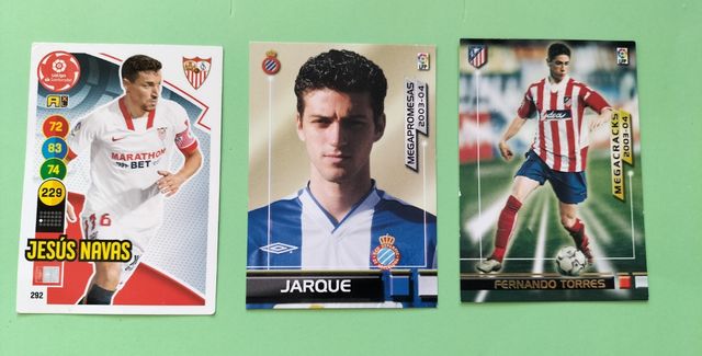 Cromos fernando torres, Jarque y navas