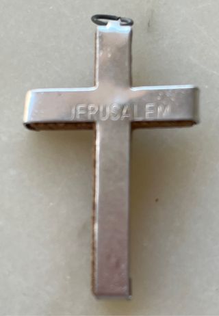 Rosario y cruz de Jerusalem