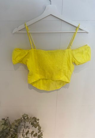top amarillo bershka