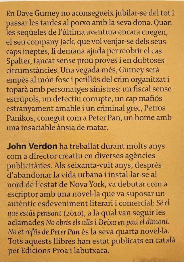 No et refiïs de Peter Pan, John Verdon