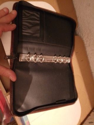 Porta agenda pelle
