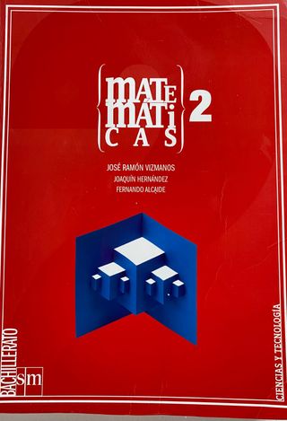 Libro de texto 2 Bachillerato Matematicas SM