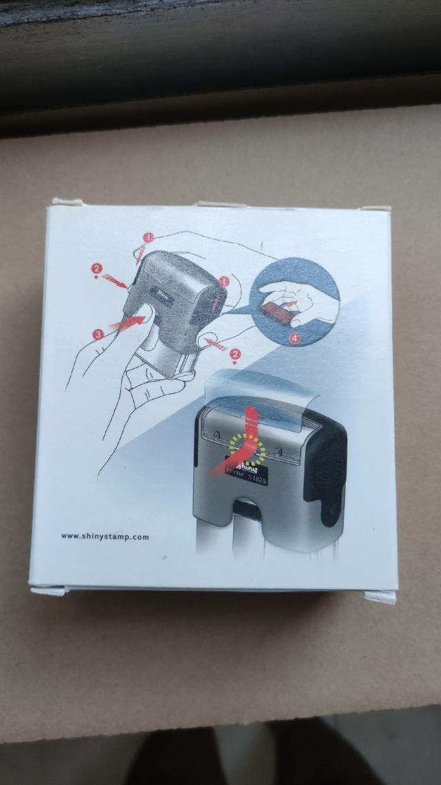 Sello estampilla Shiny