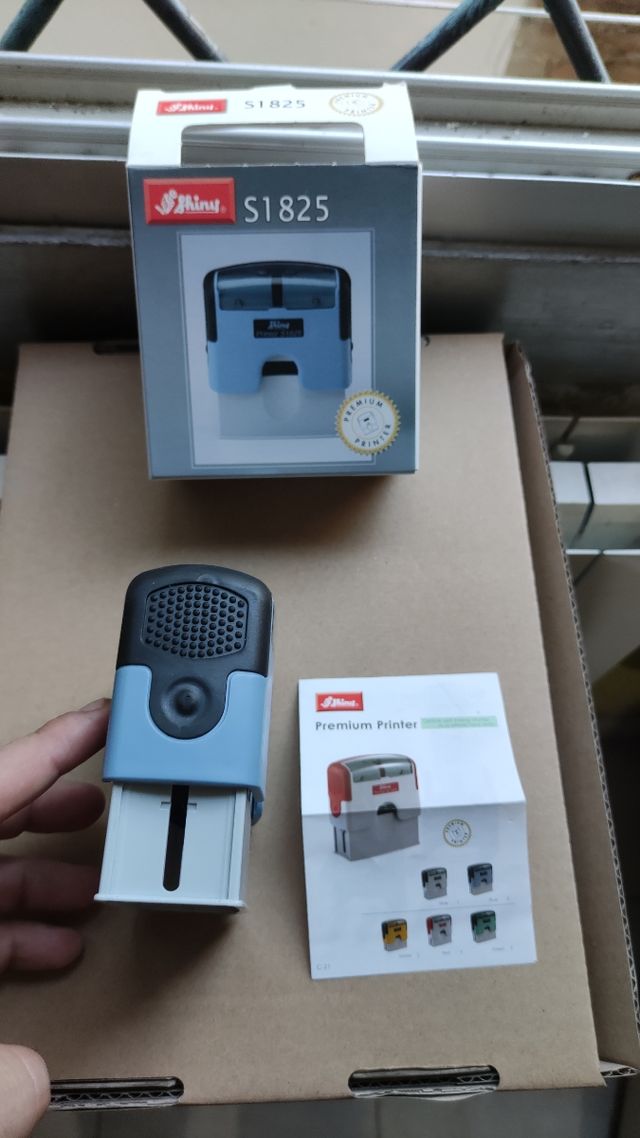 Sello estampilla Shiny