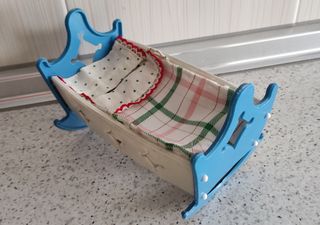 Cuna Mecedora Azul.