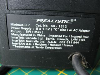 Vintage Tandy Realistic Minimus-0.7 altavoces