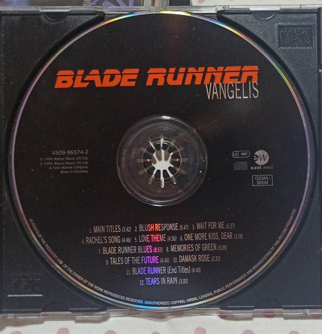 CD Soundtrack Blade Runner - Vangelis