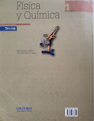 Libro de texto 1 Bachillerato Física y Quimica