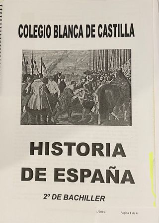 Libro encuadernado Historia de España 2 Bach