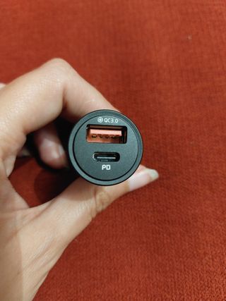Cargador batería coche 12 V USB 