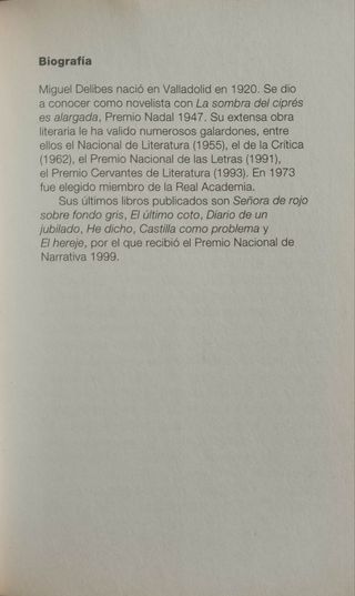 2 libros de Miguel Delibes