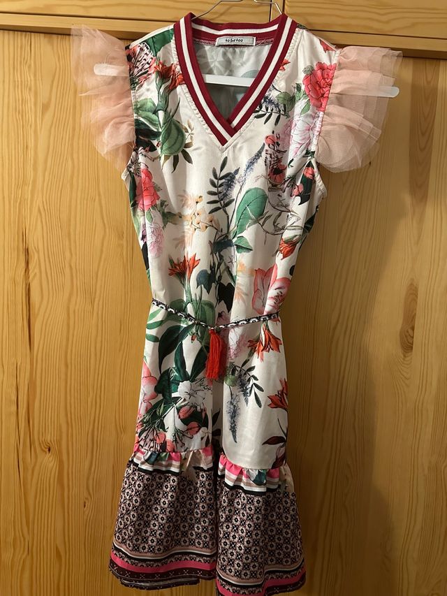 Vestido estampado muy fresquito , T.10 años