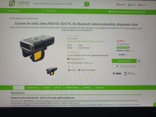 Escaner anillo Zebra RS5100