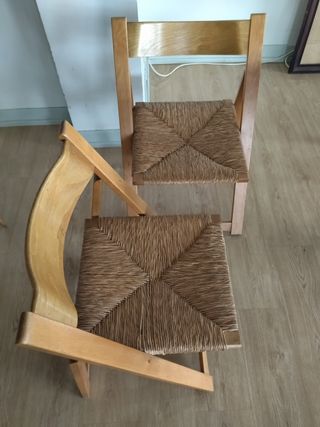 2 sillas plegables Vintage