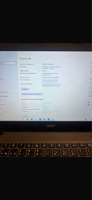 Ordenador portatil acer 14”