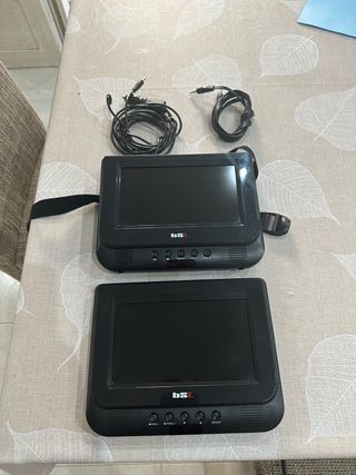 DVD portatil BSL coche doble pantalla y USB