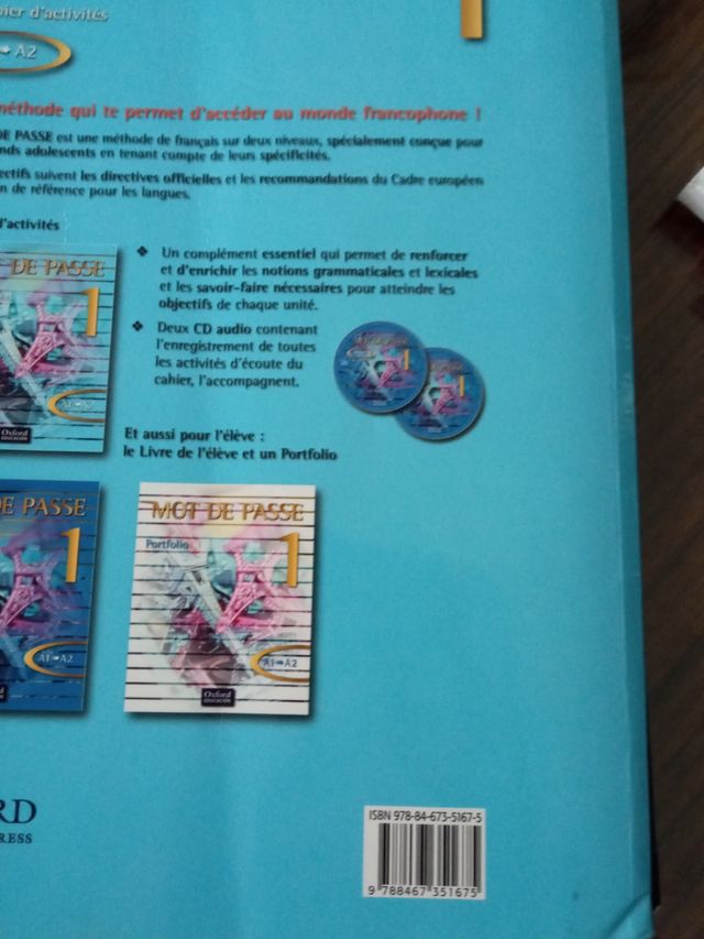 Libro de Francés. Mot de Passe 1