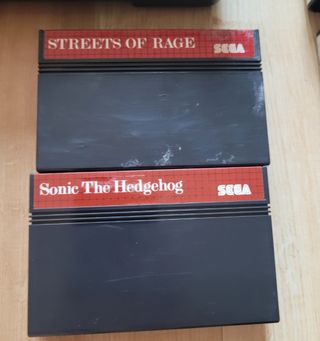 Consola antigua master system II con juegos