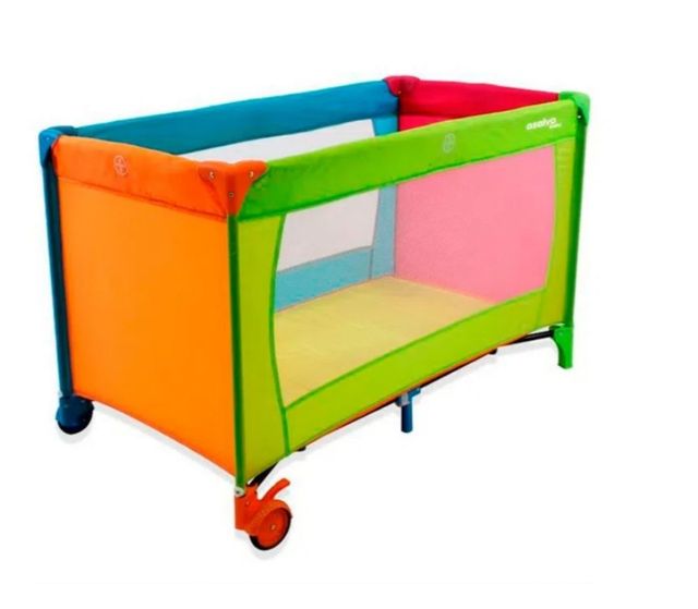 Cuna viaje bebé y colchoneta espuma