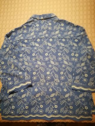 Camisa bordada zara 