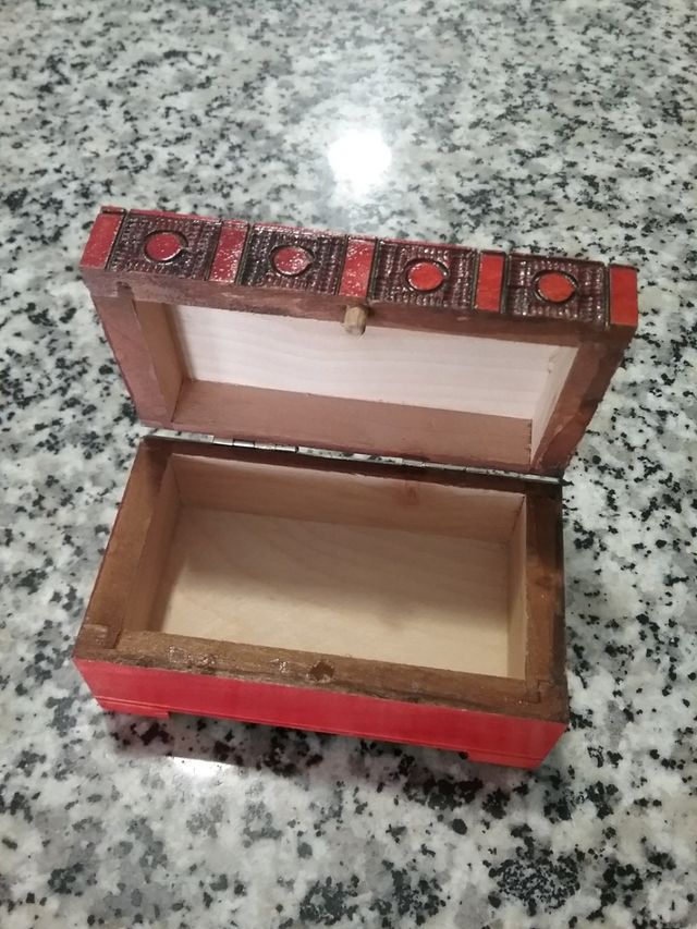 Cajitas joyero pequeñas madera.