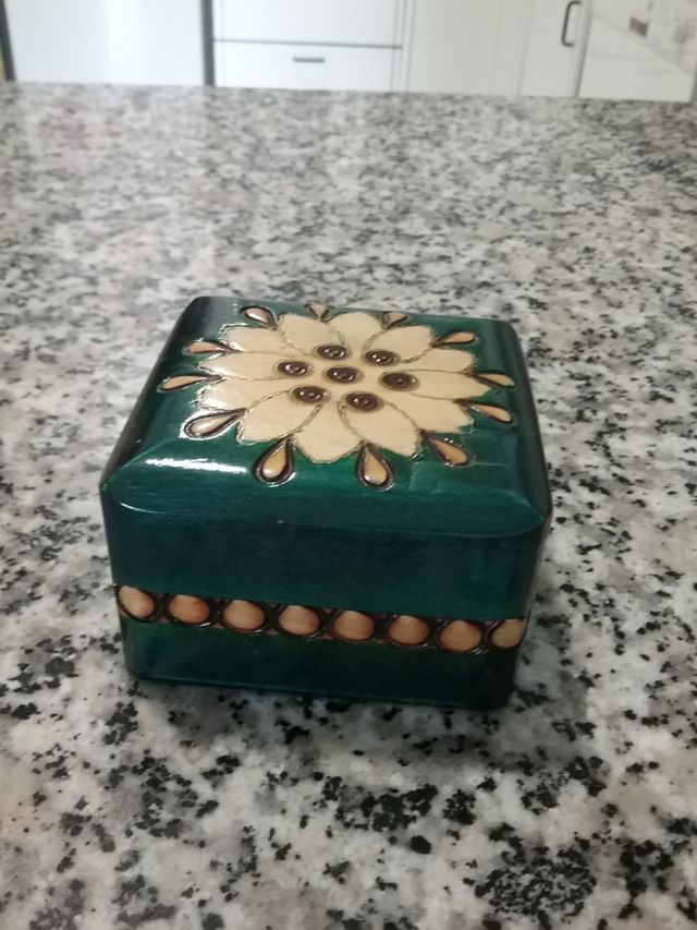 Cajitas joyero pequeñas madera.