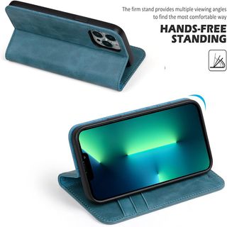 Funda de Cuero Genuino para iPhone 13 Pro MAX