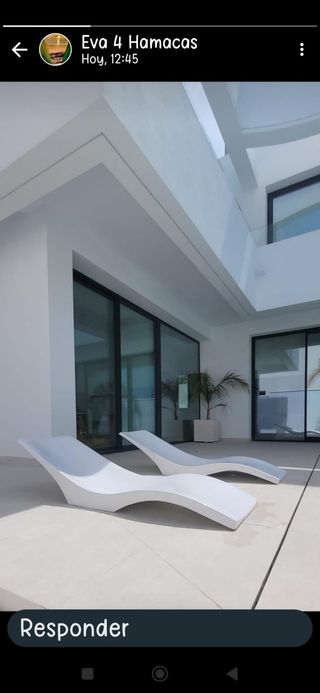 Hamaca tumbona piscina