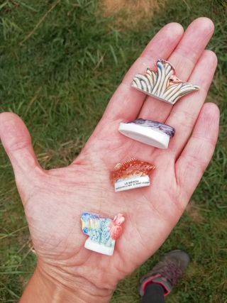 Miniaturas porcelana peces casa muñecas