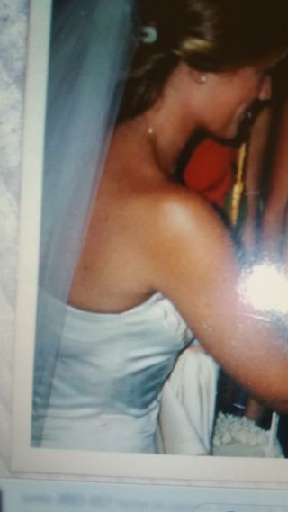 vestido novia palabra honor con complementos t38