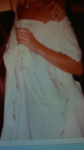 vestido novia palabra honor con complementos t38