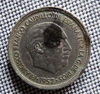 Moneda 5 Pesetas 1957