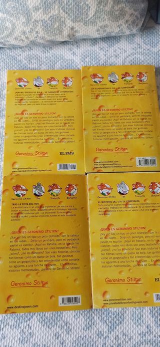 Lote 5 libros Gerónimo Stilton