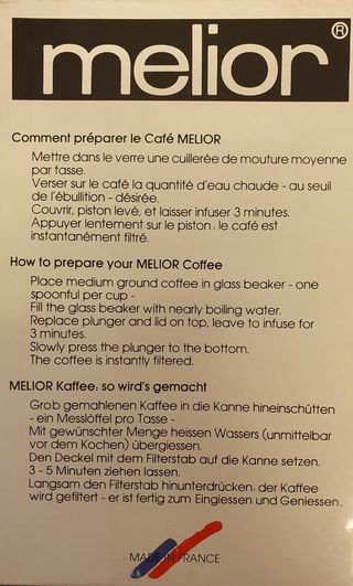 Cafetera émbolo 6 tazas