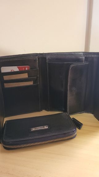 Set Portafoglio e portachiavi donna