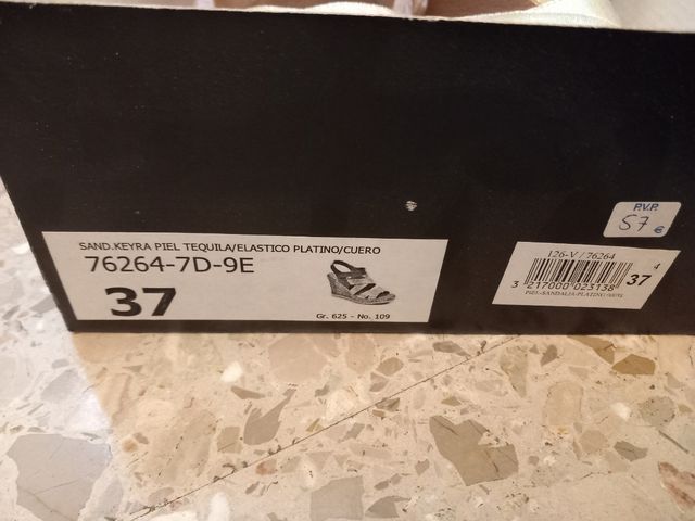 Sandalias piel número 37