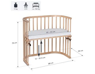 Copriletto Babybay con materasso e accessori
