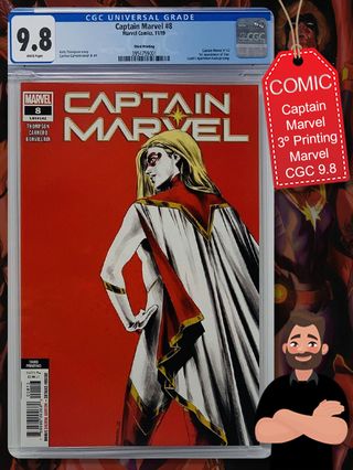💥 Comic Captain Marvel #8 👉 CGC 9.8