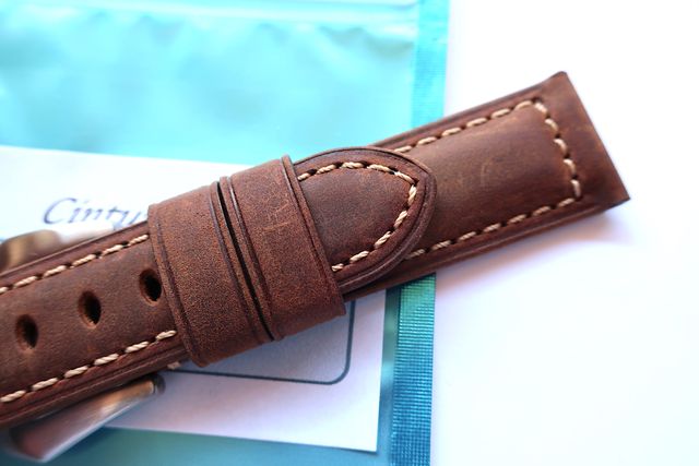 Correa 22mm piel Marron 22/20mm tipo Asso Panerai