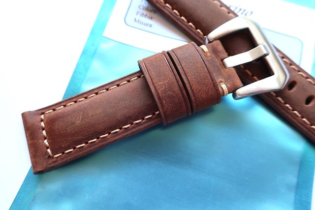 Correa 22mm piel Marron 22/20mm tipo Asso Panerai