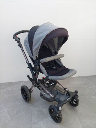 Silla de bebé, con capazo y grupo 0