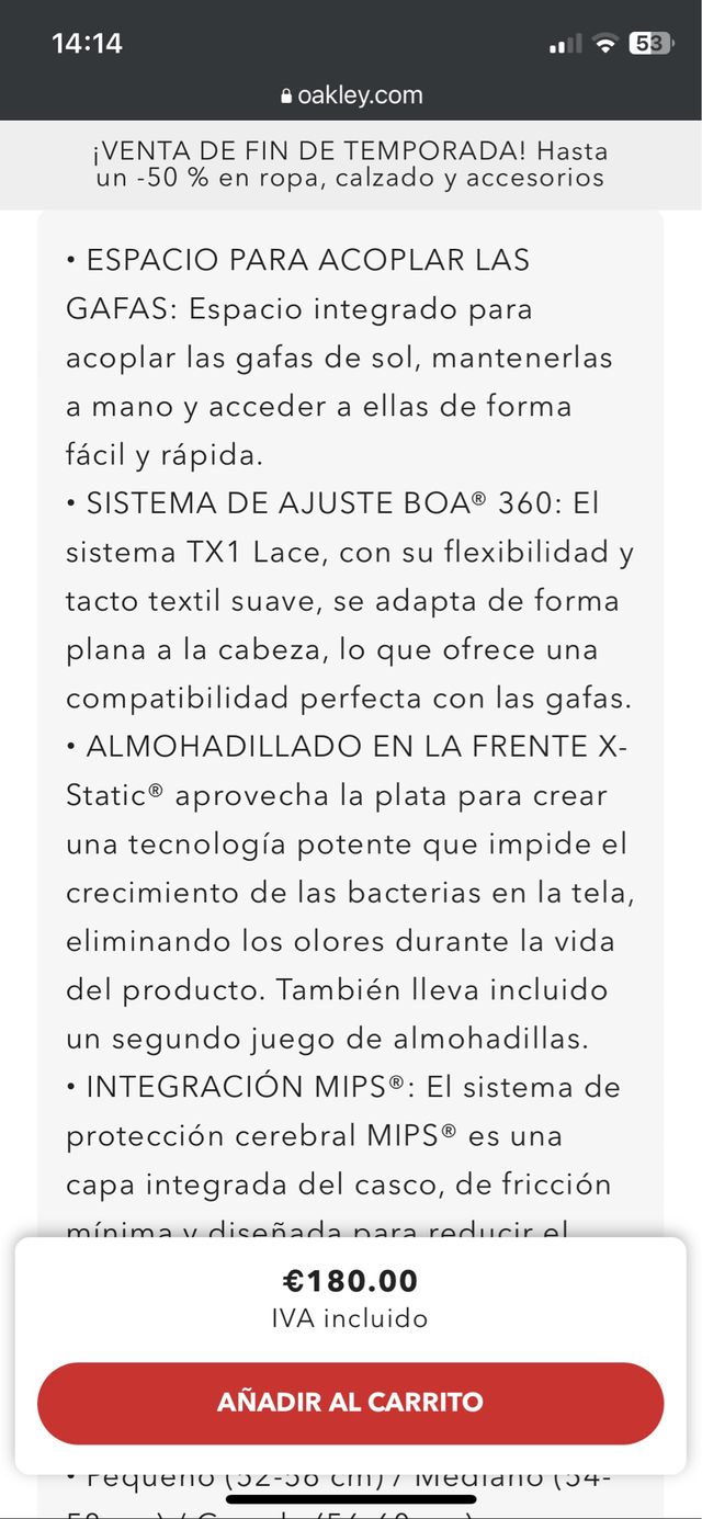 Casco bici Oakley Aro 3