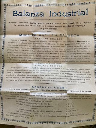 Antigua Balanza Industrial