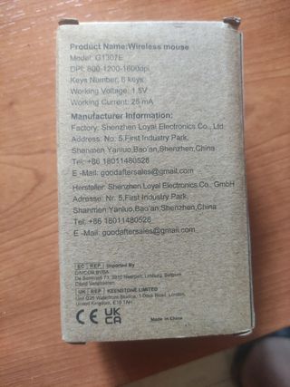 Ratón inalámbrico USB